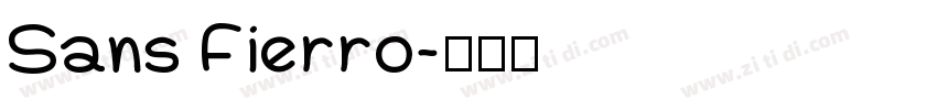 Sans Fierro字体转换
